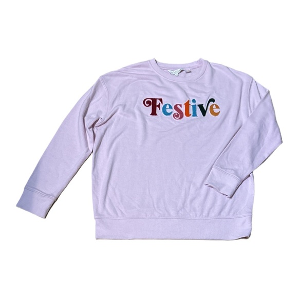 Shiraleah Tops - Women's Colorful 'Festive' Pink Sweatshirt